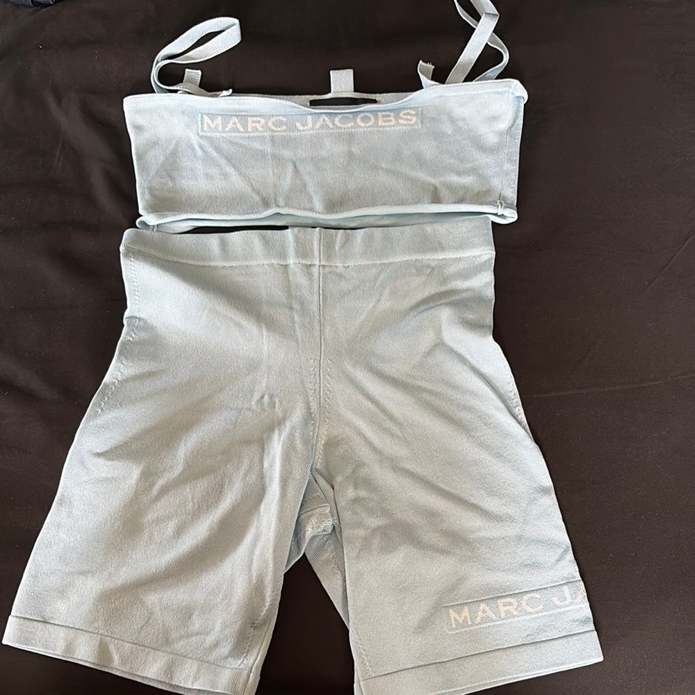 Marc Jacobs Sky Blue Top and Shorts Set